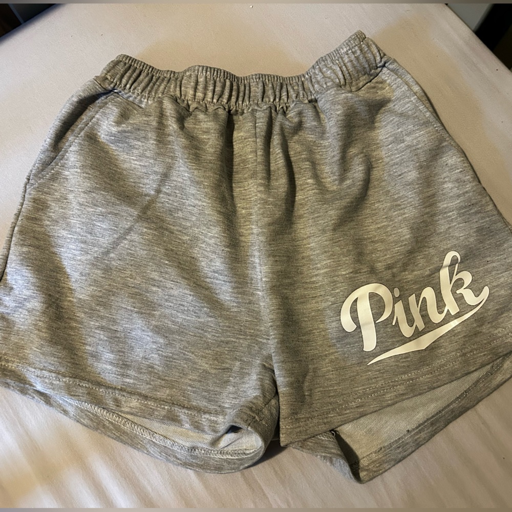 Grey sweatpant shorts. Fits like Sm/Md